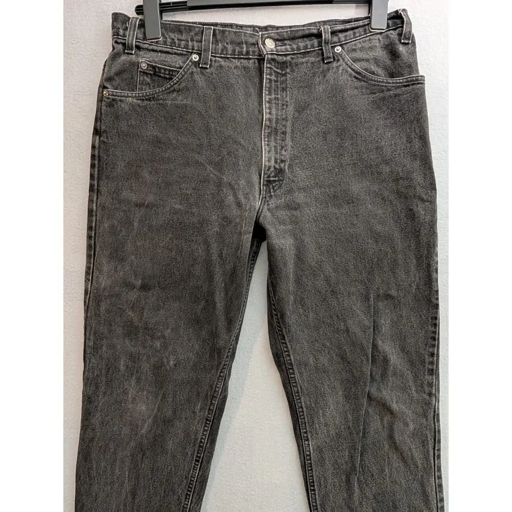 VINTAGE 90’s Levi's Orange Tab Jeans Mens 38x30 Black 40550 4155 Black Dark Wash
